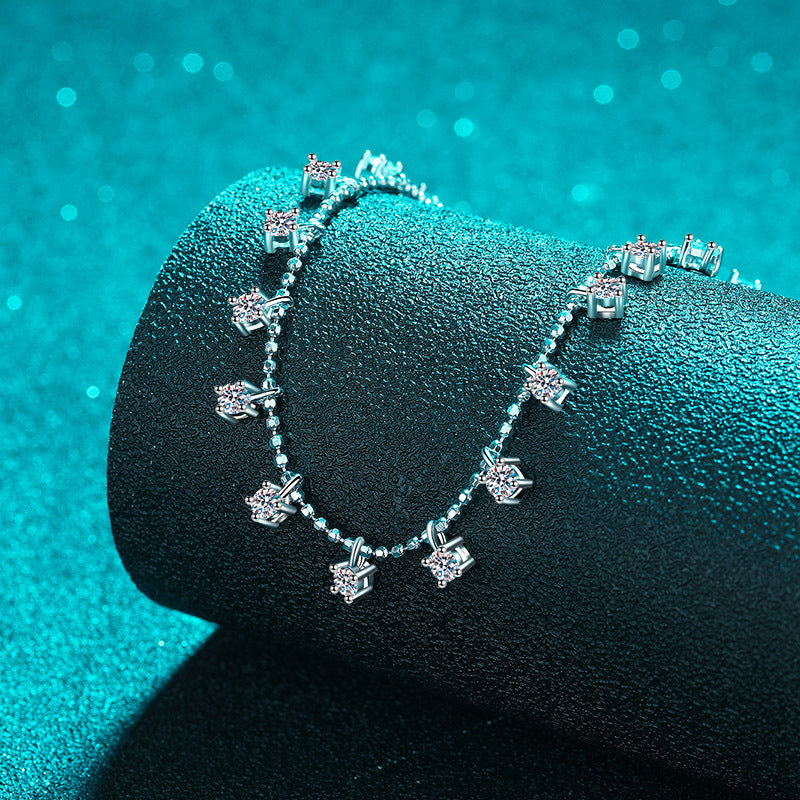 Moissanite Necklaces in 925 Sterling Silver 3ct 9ct