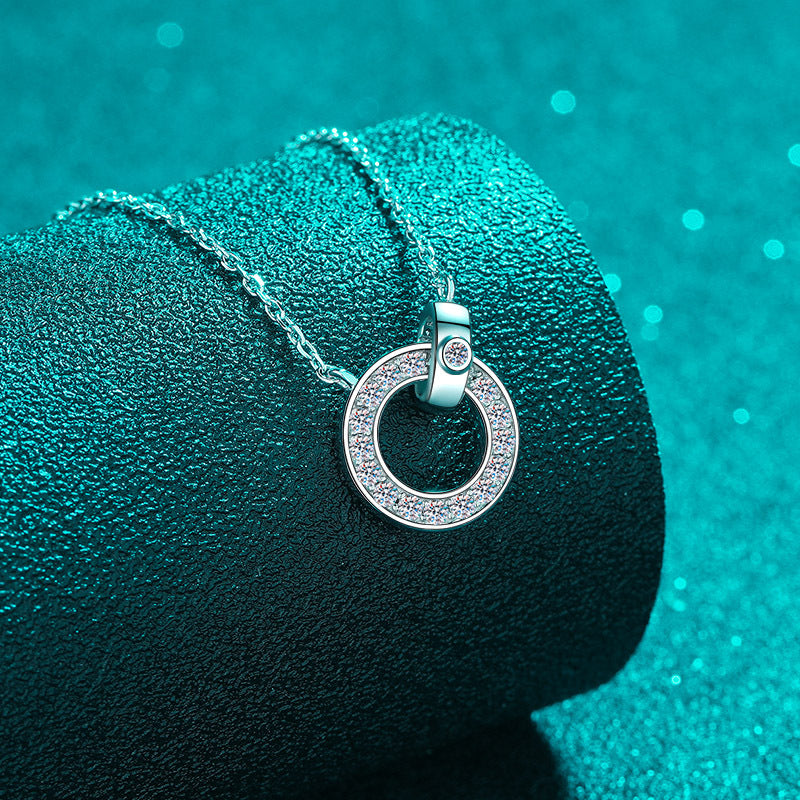 Moissanite Necklaces in 925 Sterling Silver 0.45ct