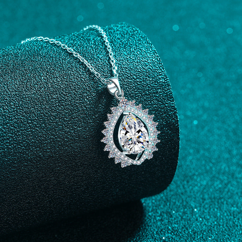 Moissanite Necklaces in 925 Sterling Silver 3ct