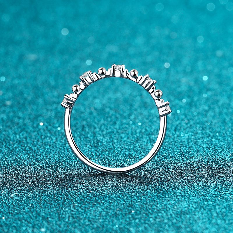 Moissanite Ring in 925 Sterling Silver