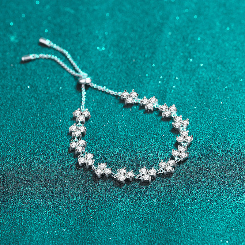 Moissanite Bracelets in 925 Sterling Silver 4.2ct