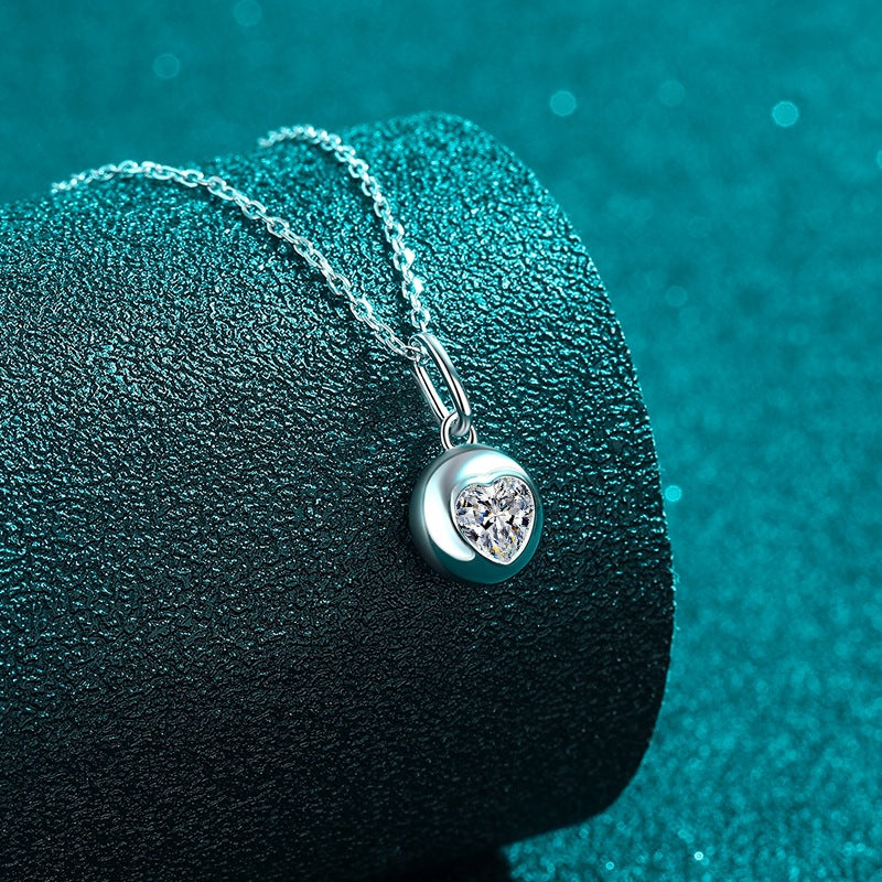Moissanite Necklaces in 925 Sterling Silver 0.5ct