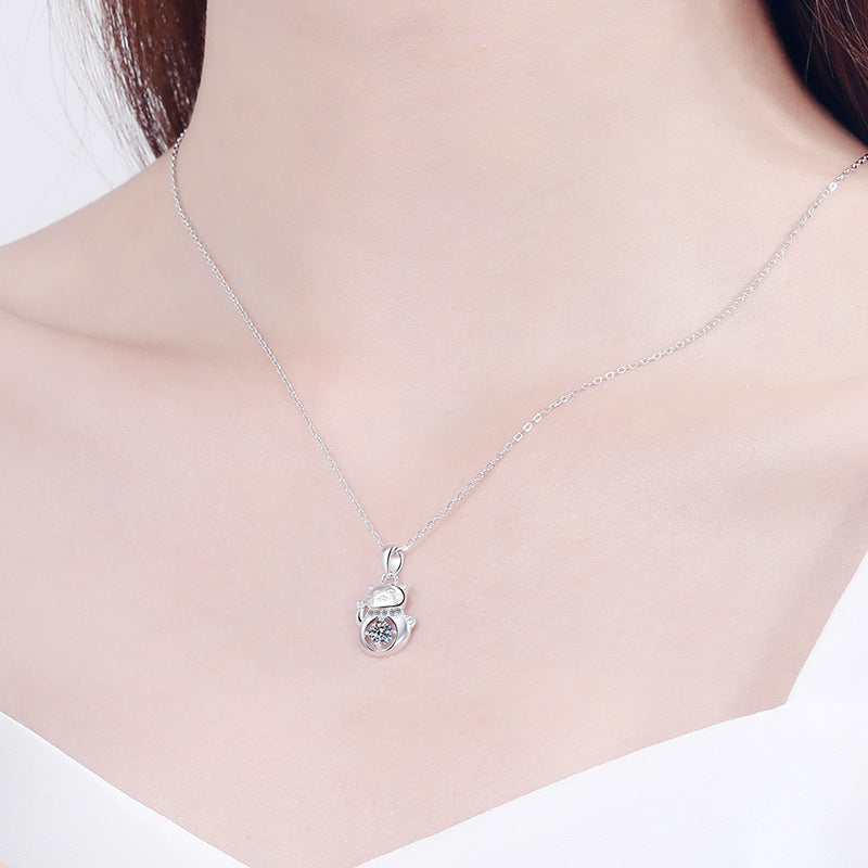 Moissanite Necklaces in 925 Sterling Silver 0.3ct