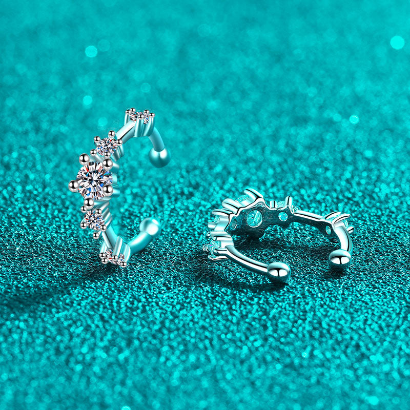 Moissanite Earrings in 925 Sterling Silver