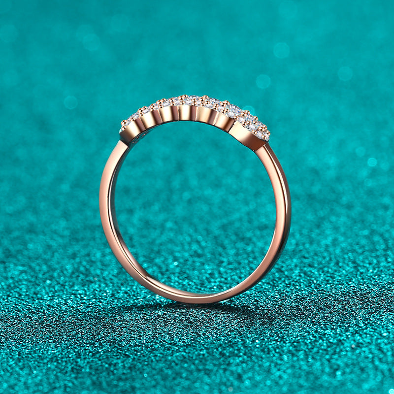 Moissanite Ring in 925 Sterling Silver