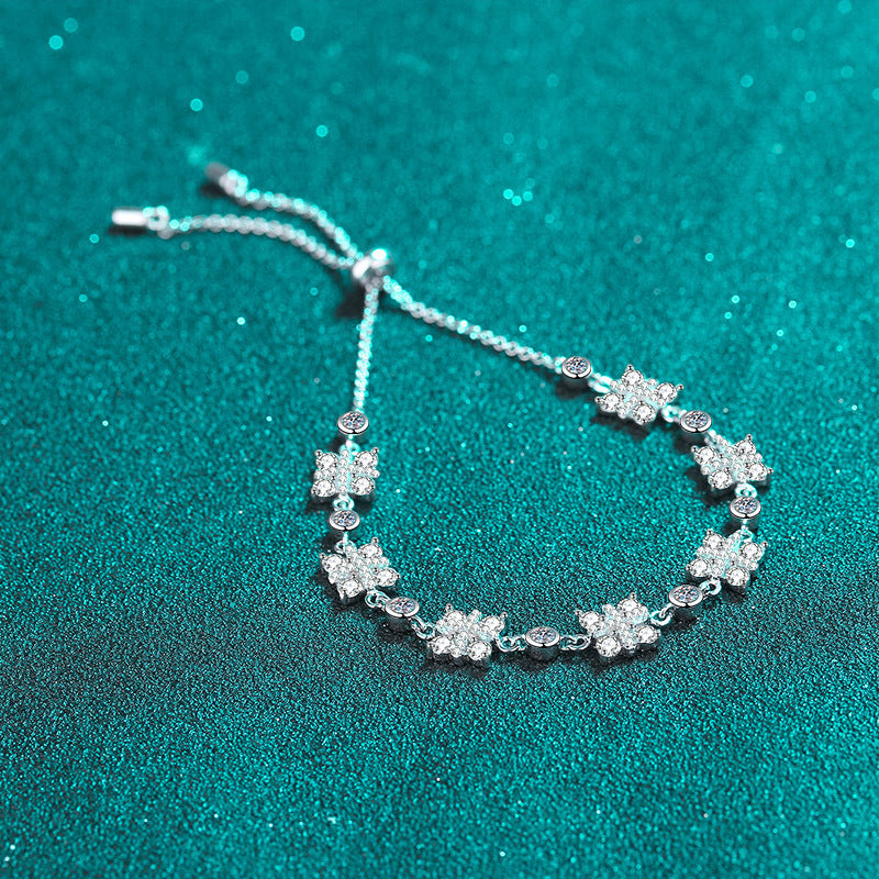 Moissanite Bracelets in 925 Sterling Silver 2.16ct
