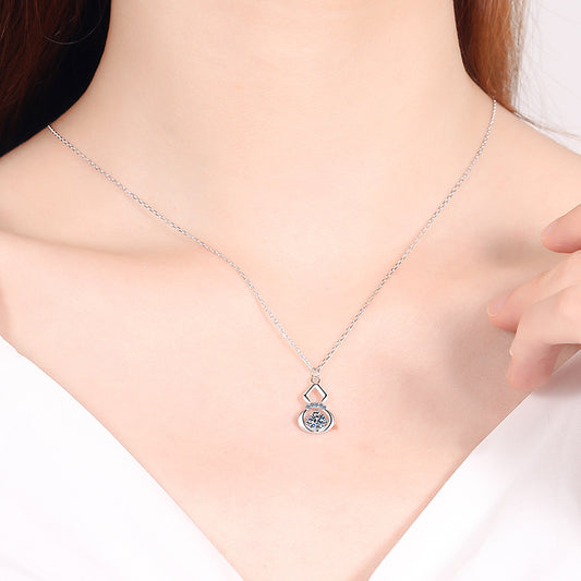 Moissanite Necklaces in 925 Sterling Silver 0.5ct