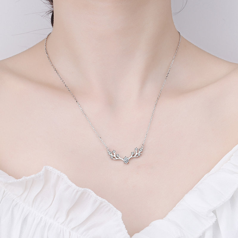 Moissanite Necklaces in 925 Sterling Silver 0.35ct