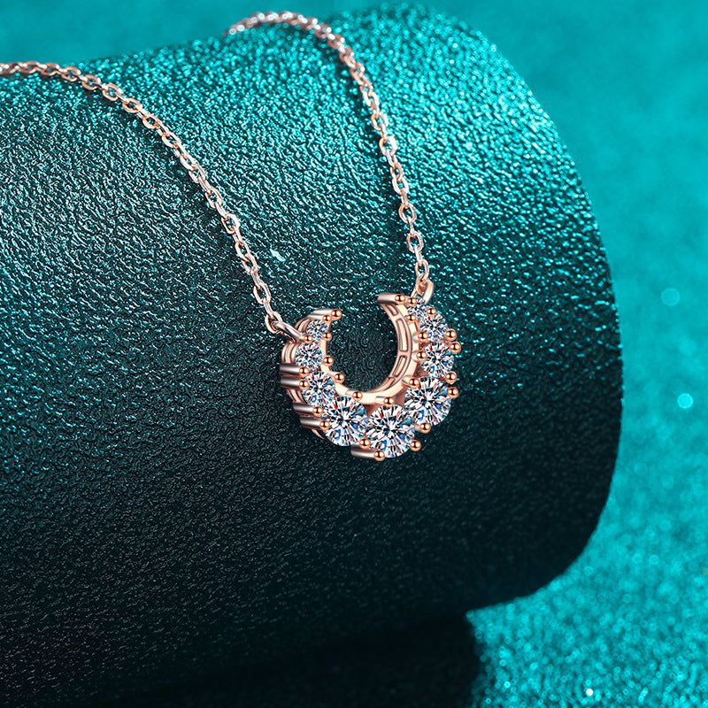 Moissanite Necklaces in 925 Sterling Silver 0.66ct