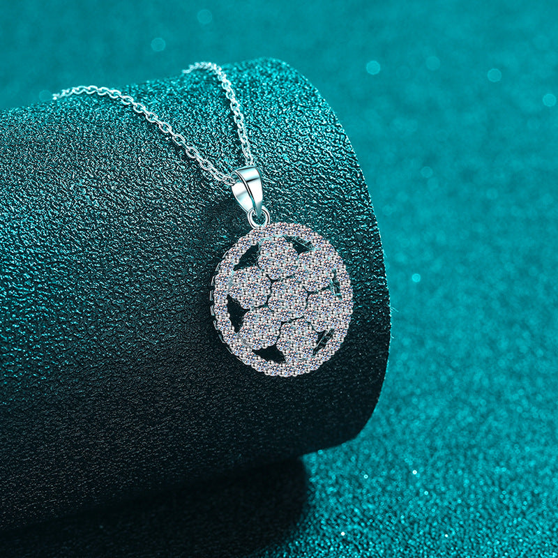 Moissanite Necklaces in 925 Sterling Silver 1.185ct