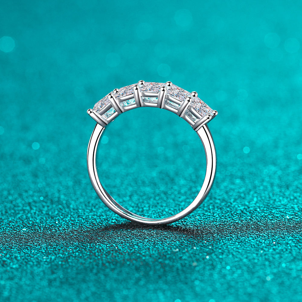 Moissanite Ring in 925 Sterling Silver