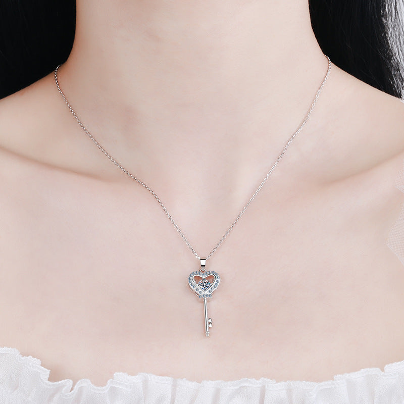 Moissanite Necklaces in 925 Sterling Silver 0.5ct