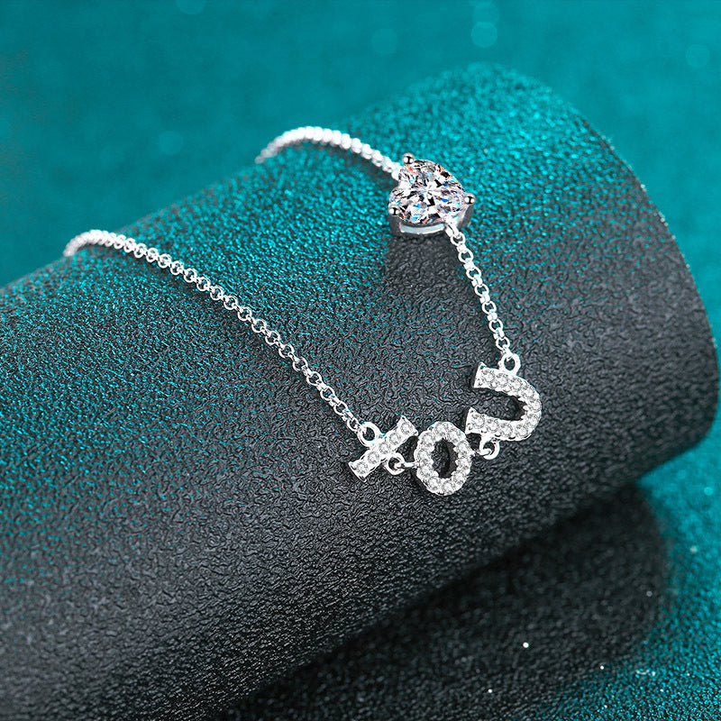 Moissanite Bracelets in 925 Sterling Silver 1ct
