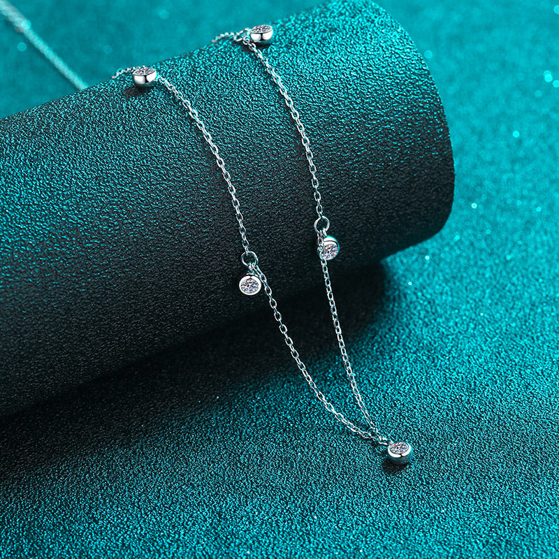 Moissanite Necklaces in 925 Sterling Silver 0.5ct