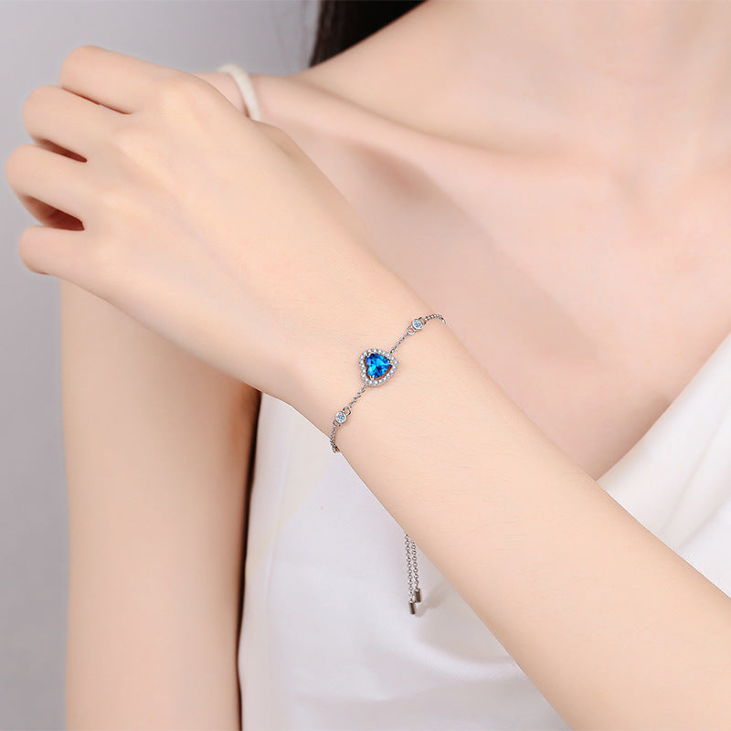 Moissanite Bracelets in 925 Sterling Silver 1ct 22cm