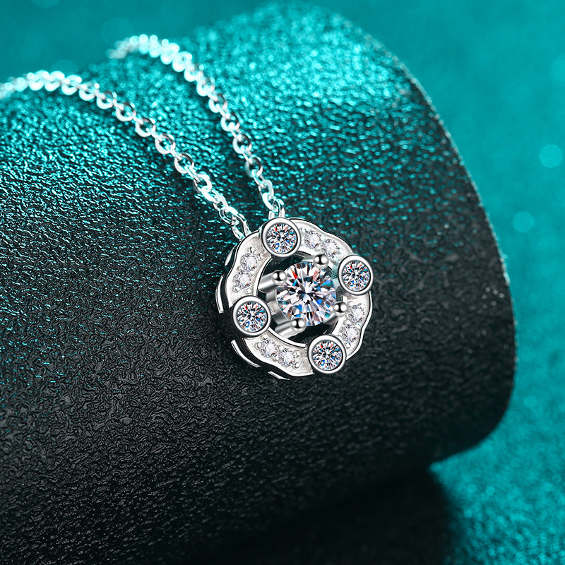 Moissanite Necklaces in 925 Sterling Silver 0.5ct