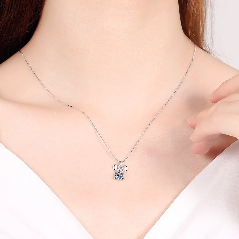 Moissanite Necklaces in 925 Sterling Silver 0.5ct