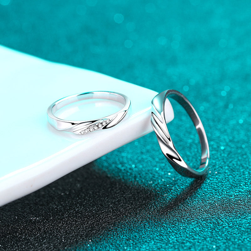 Moissanite Ring in 925 Sterling Silver
