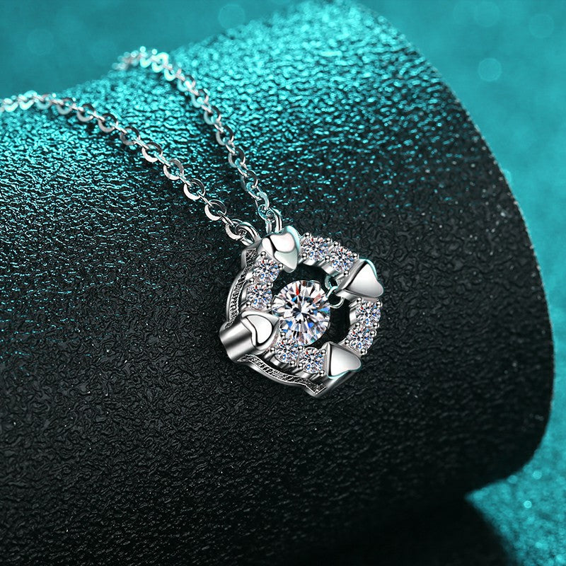 Moissanite Necklaces in 925 Sterling Silver 0.5ct