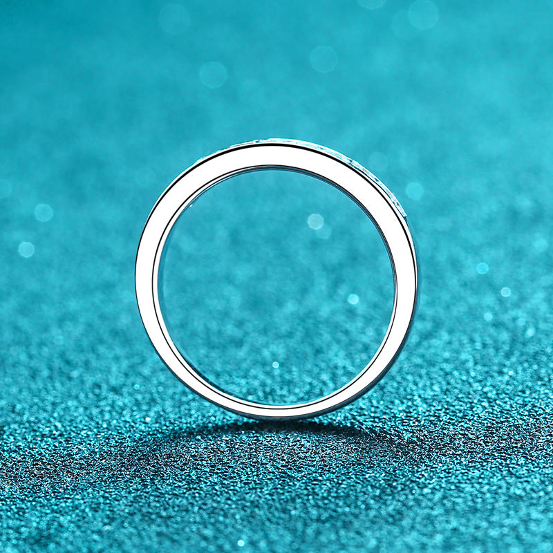 Moissanite Ring in 925 Sterling Silver