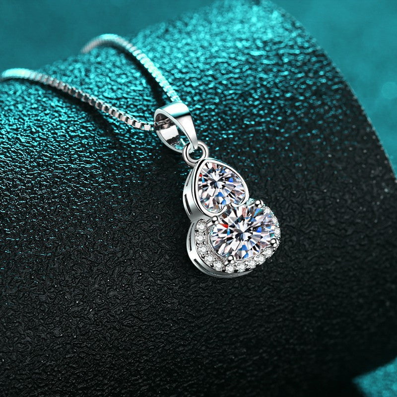 Moissanite Necklaces in 925 Sterling Silver 1.5ct