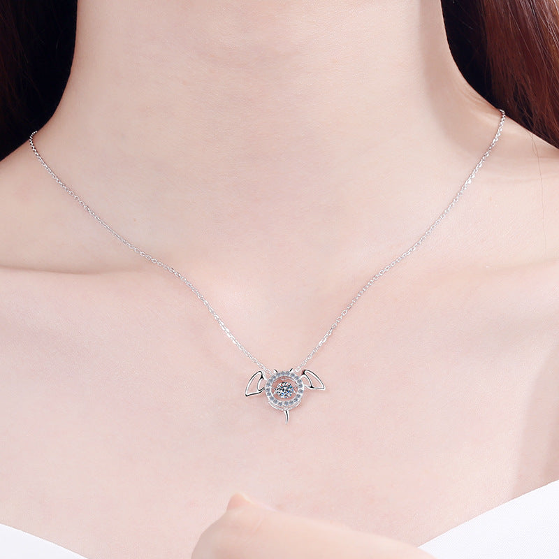 Moissanite Necklaces in 925 Sterling Silver 0.3ct