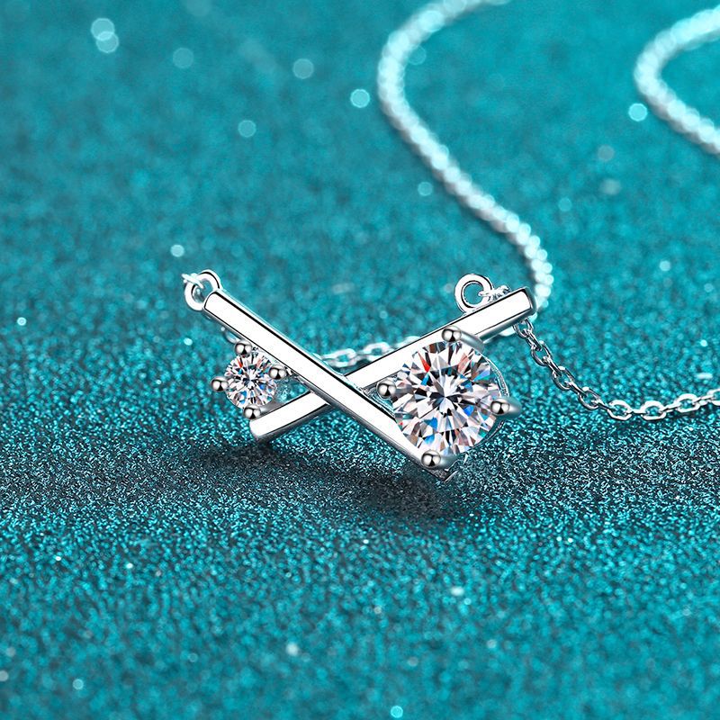 Moissanite Necklaces in 925 Sterling Silver 1.15ct