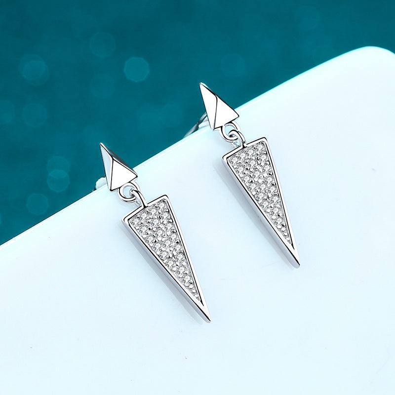 Moissanite Earrings in 925 Sterling Silver