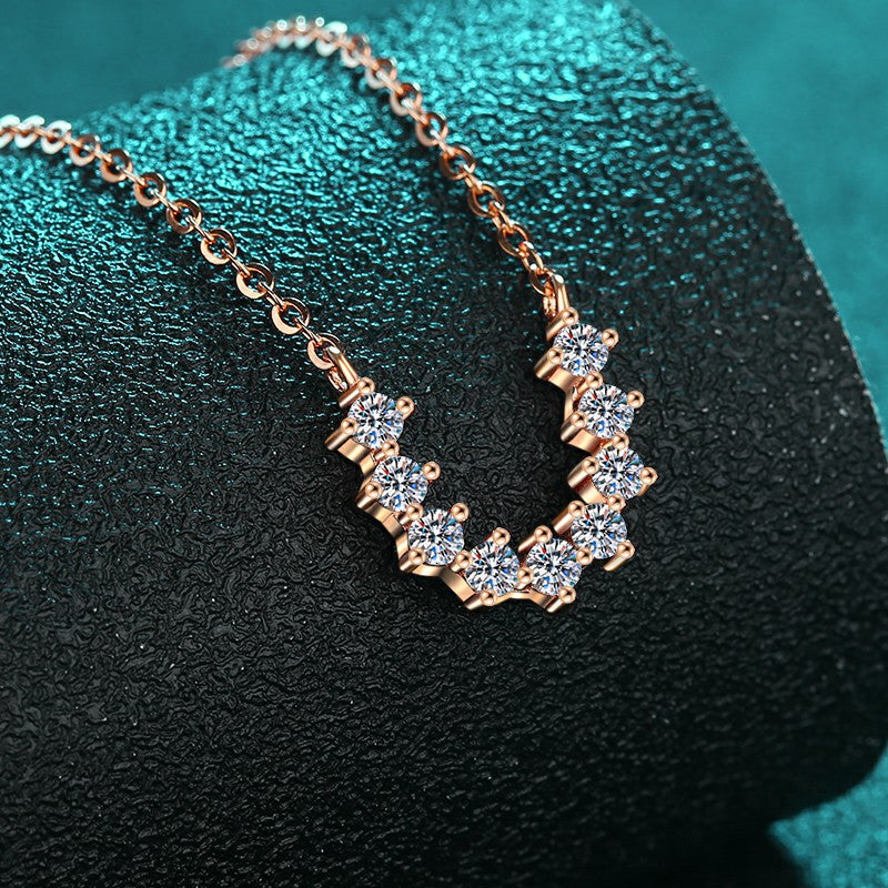 Moissanite Necklaces in 925 Sterling Silver 0.54ct