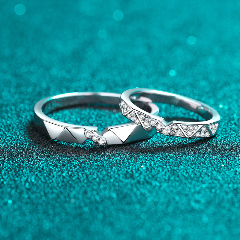 Moissanite Ring in 925 Sterling Silver