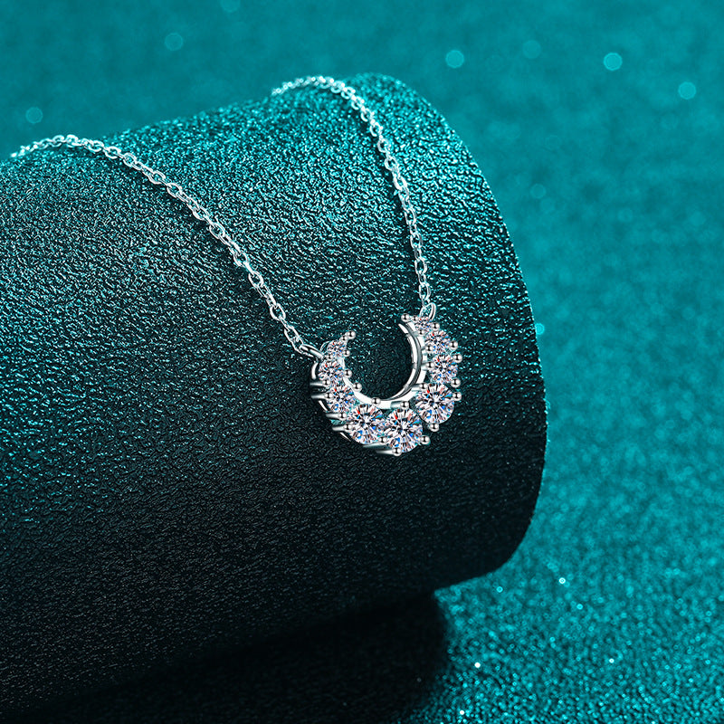 Moissanite Necklaces in 925 Sterling Silver 0.66ct