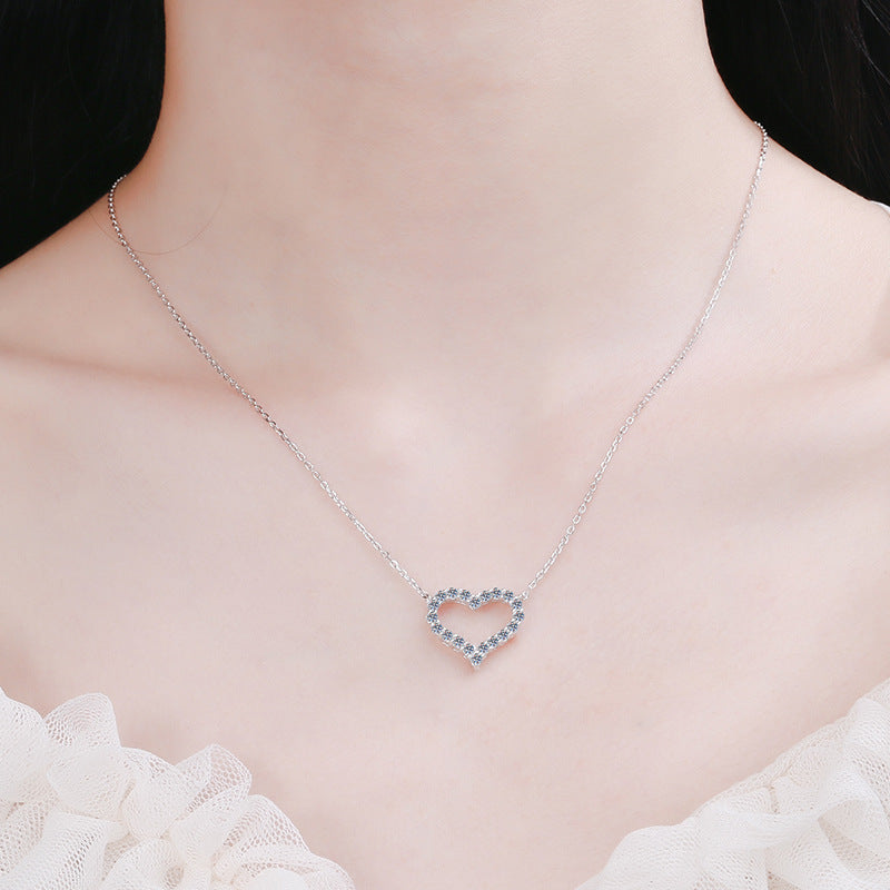 Moissanite Necklaces in 925 Sterling Silver 0.3ct 0.6ct 1.2ct 2ct