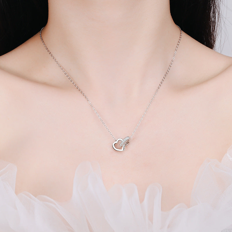 Moissanite Necklaces in 925 Sterling Silver 0.48ct