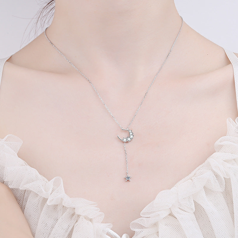 Moissanite Necklaces in 925 Sterling Silver 0.4ct
