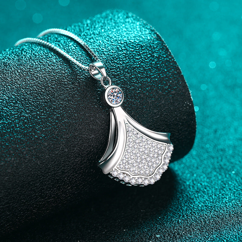 Moissanite Necklaces in 925 Sterling Silver 0.879ct