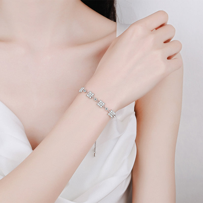 Moissanite Bracelets in 925 Sterling Silver 2.16ct