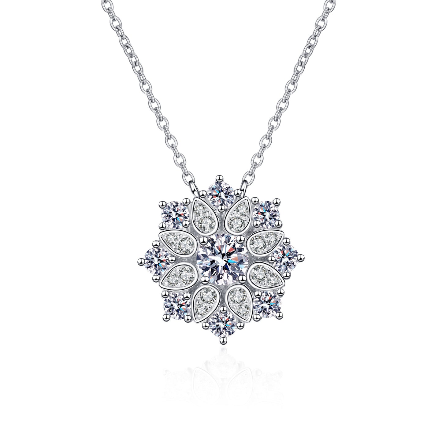 Moissanite Necklaces in 925 Sterling Silver 0.5ct