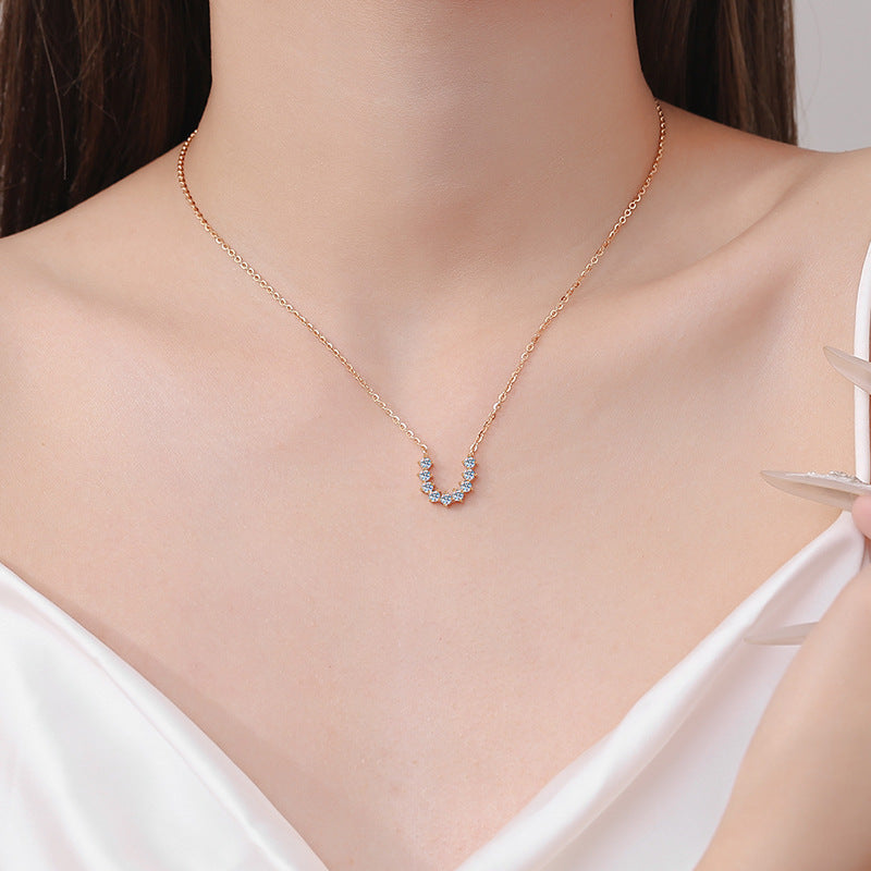Moissanite Necklaces in 925 Sterling Silver 0.54ct