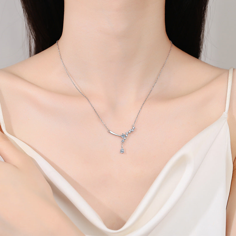 Moissanite Necklaces in 925 Sterling Silver 0.85ct
