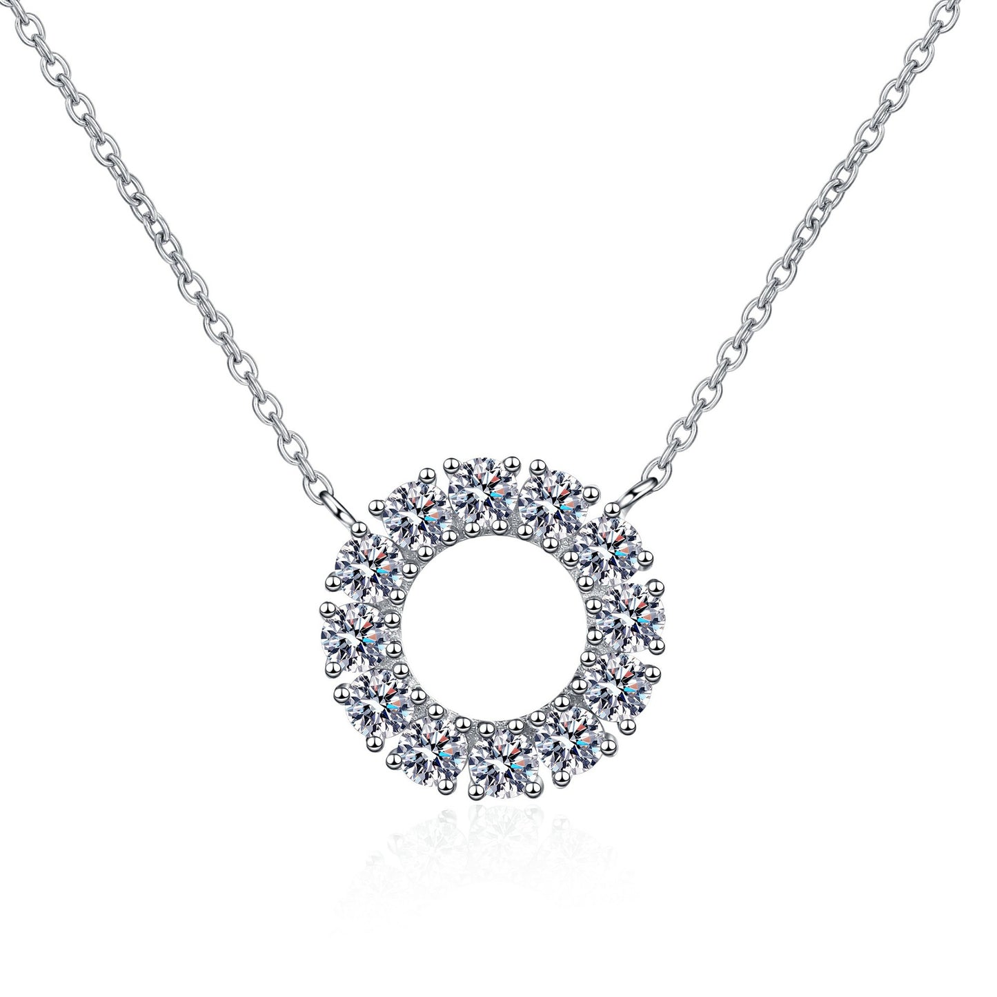 Moissanite Necklaces in 925 Sterling Silver 1.2ct