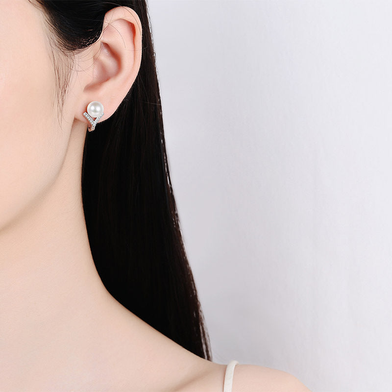 Moissanite Earrings in 925 Sterling Silver