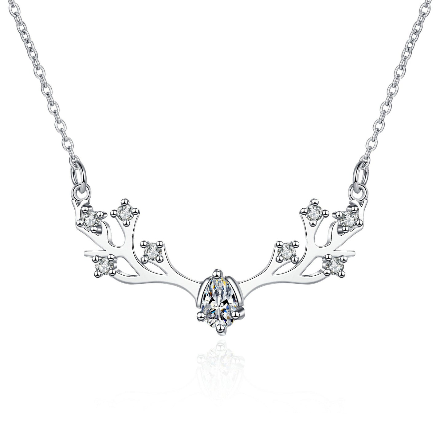 Moissanite Necklaces in 925 Sterling Silver 0.35ct