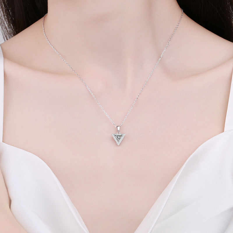 Moissanite Necklaces in 925 Sterling Silver 0.5ct 1ct