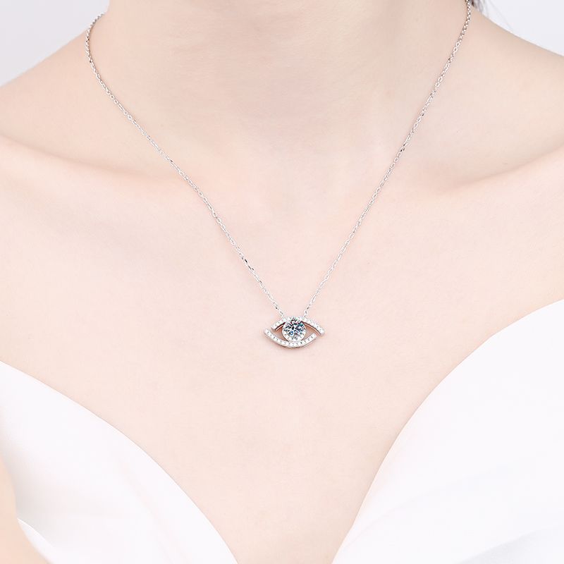 Moissanite Necklaces in 925 Sterling Silver 0.5ct