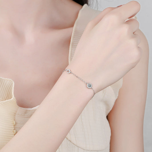 Moissanite Bracelets in 925 Sterling Silver 0.5ct