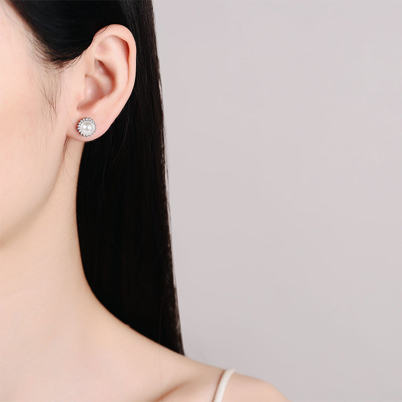 Moissanite Earrings in 925 Sterling Silver
