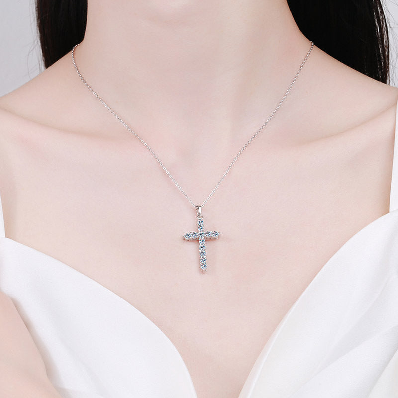 Moissanite Necklaces in 925 Sterling Silver 0.36ct 0.72ct 1.2ct 3.6ct