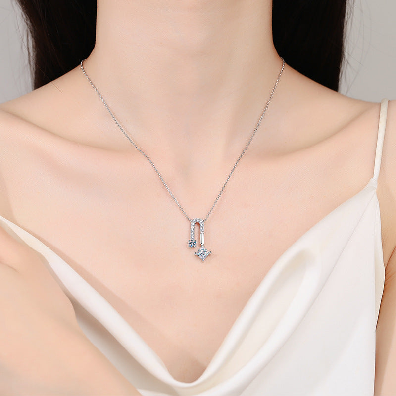 Moissanite Necklaces in 925 Sterling Silver 1.3ct