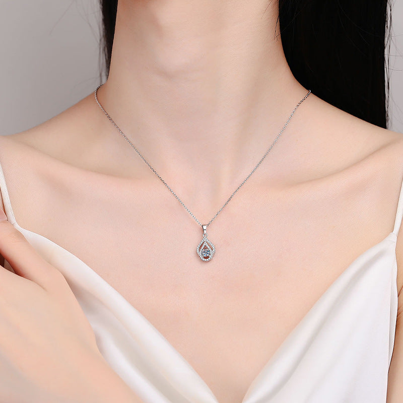 Moissanite Necklaces in 925 Sterling Silver 0.3ct