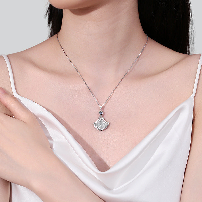 Moissanite Necklaces in 925 Sterling Silver 0.879ct